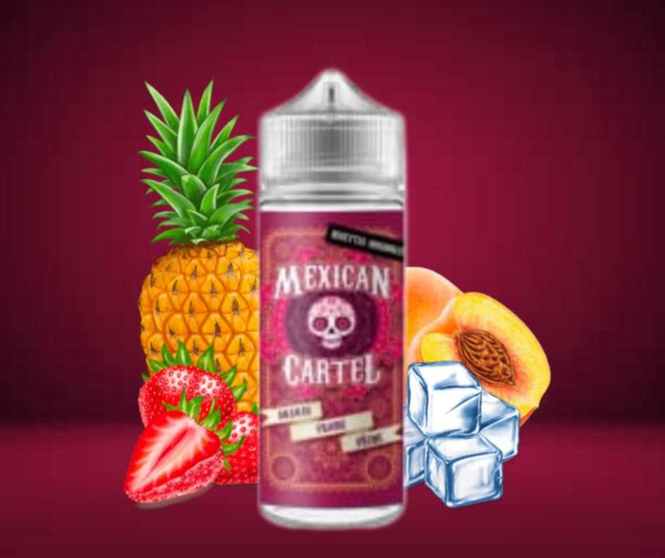 Ananas Fraise Pêche 100ml - Mexican Cartel