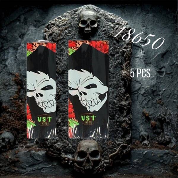Wraps pour accus 18650 (5pcs) Grim Skull - Zombies Series