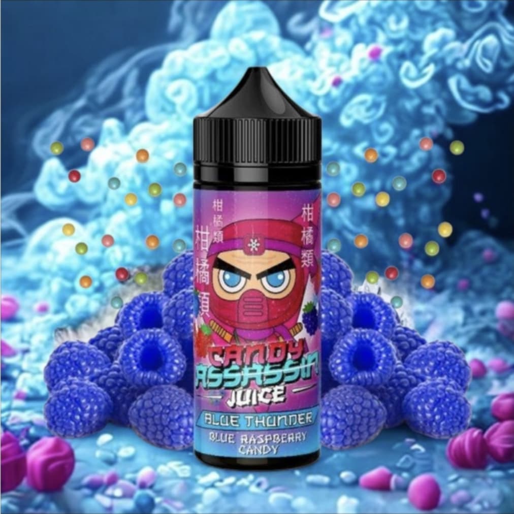 Blue Thunder 0mg 100ml - Candy Assassin Juice by Fantasi