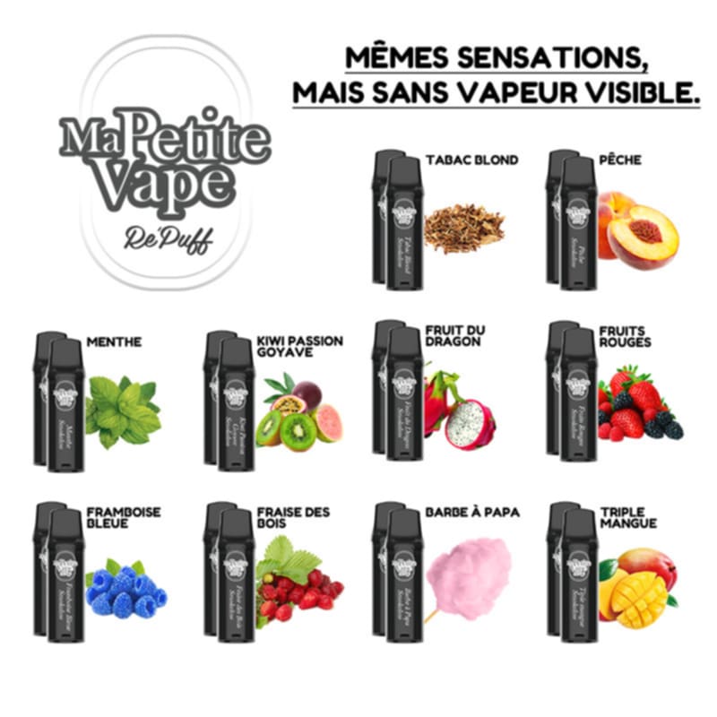 Cartouche Repuff Smokeless zero vapeur Ma Petite Vape x2 en 20 mg