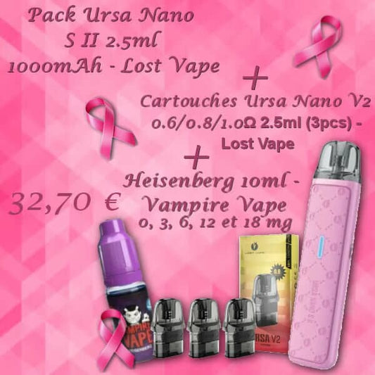 Coffret 3 ursa nano s2/pack 3 cartouche/Heisenberg 10 ml