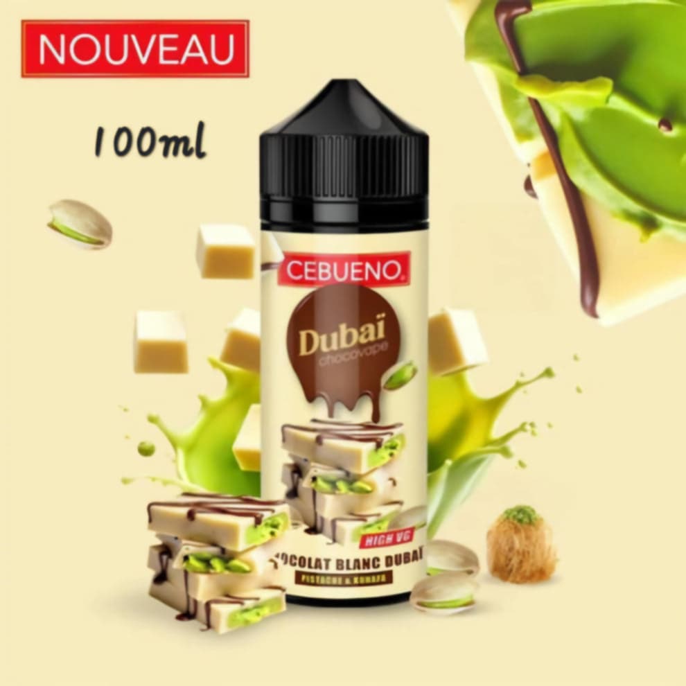 Dubaï Chocovape White 100ml  Cebueno