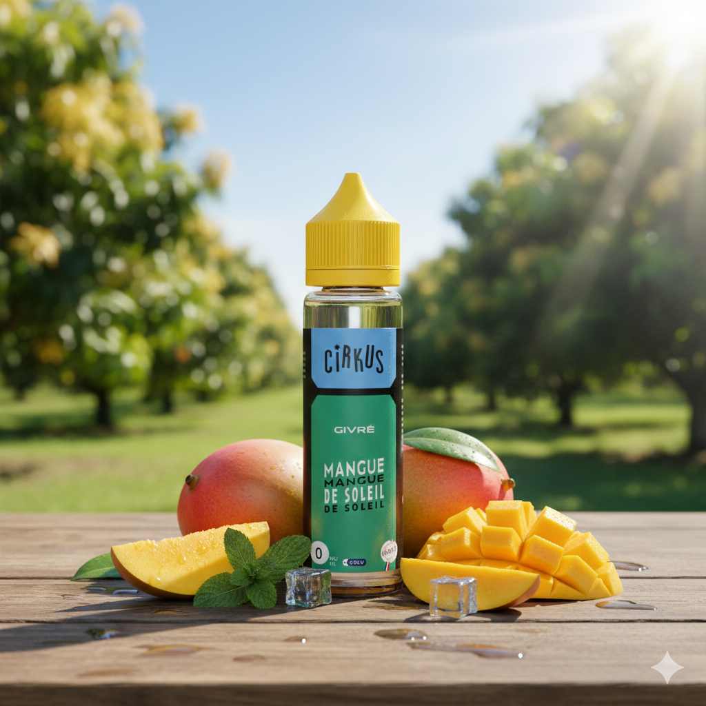 50ml - Cirkus
Cirkus
E-liquideMangue de Soleil 50ml- Cirkus