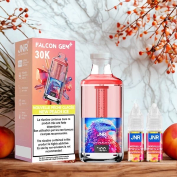 Puff 30K Falcon Gem+New Peach Ice 20mg - JNR