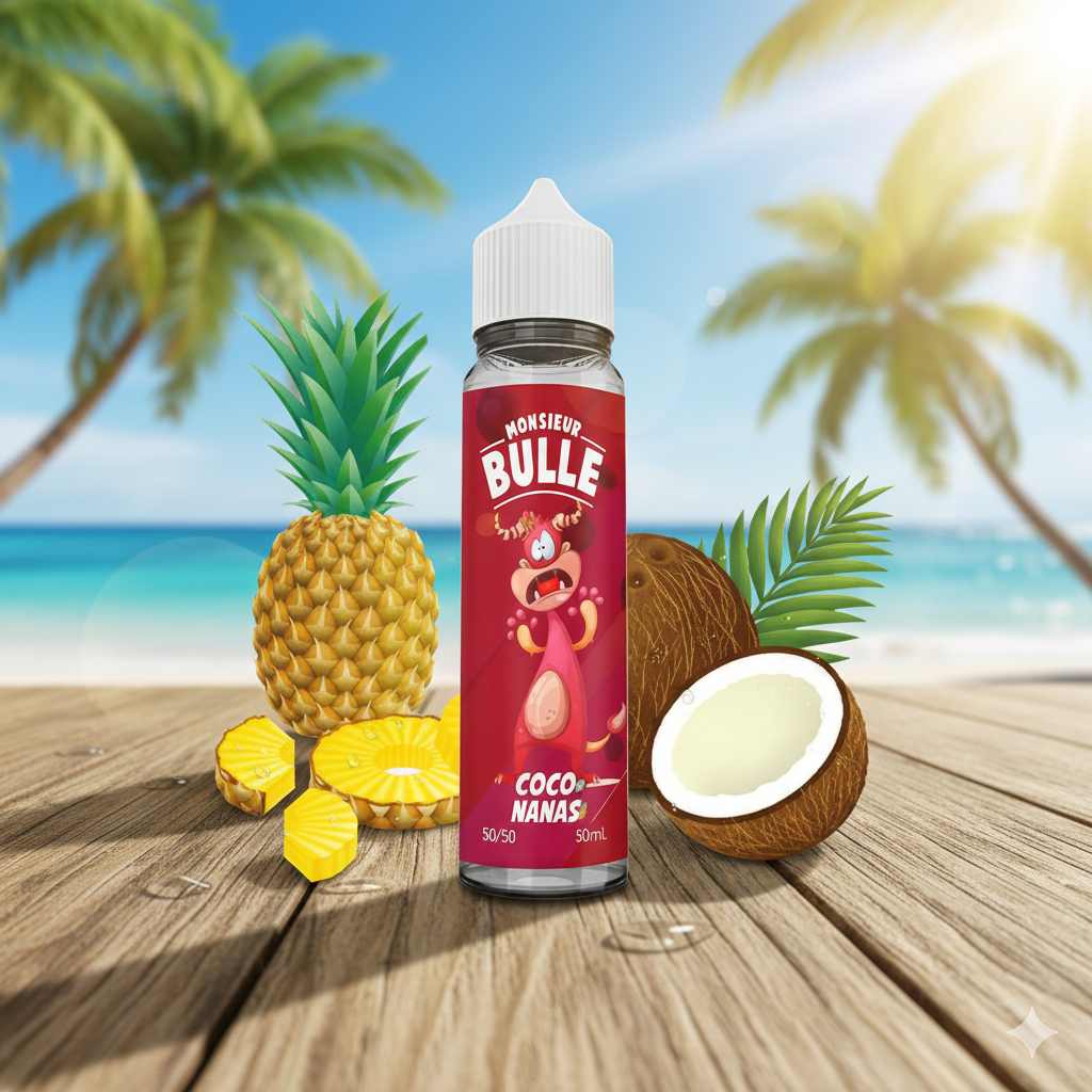 Coconanas 50ml Monsieur Bulle - Liquideo