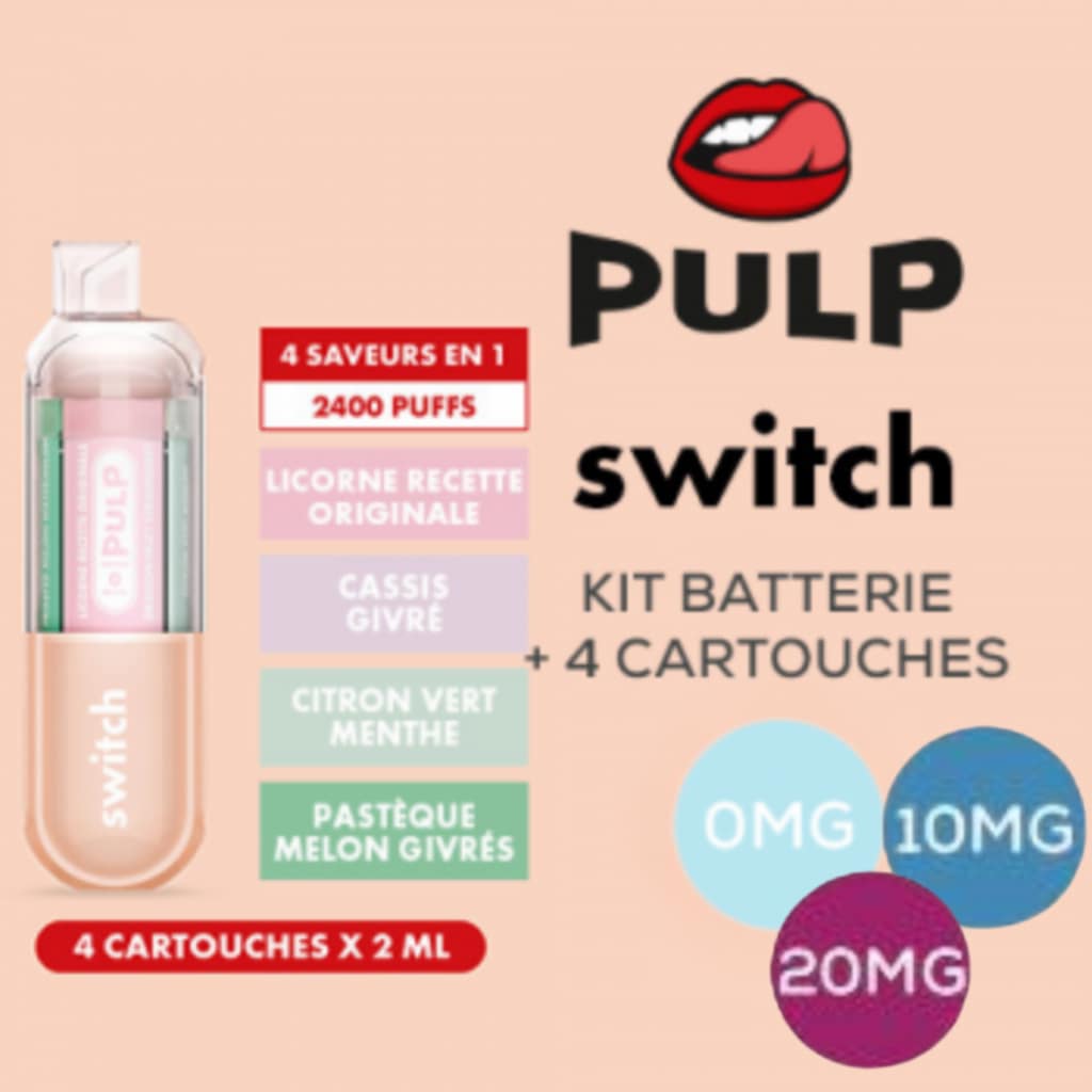 Kit Le Pod Switch rose 500mAh - Pulp