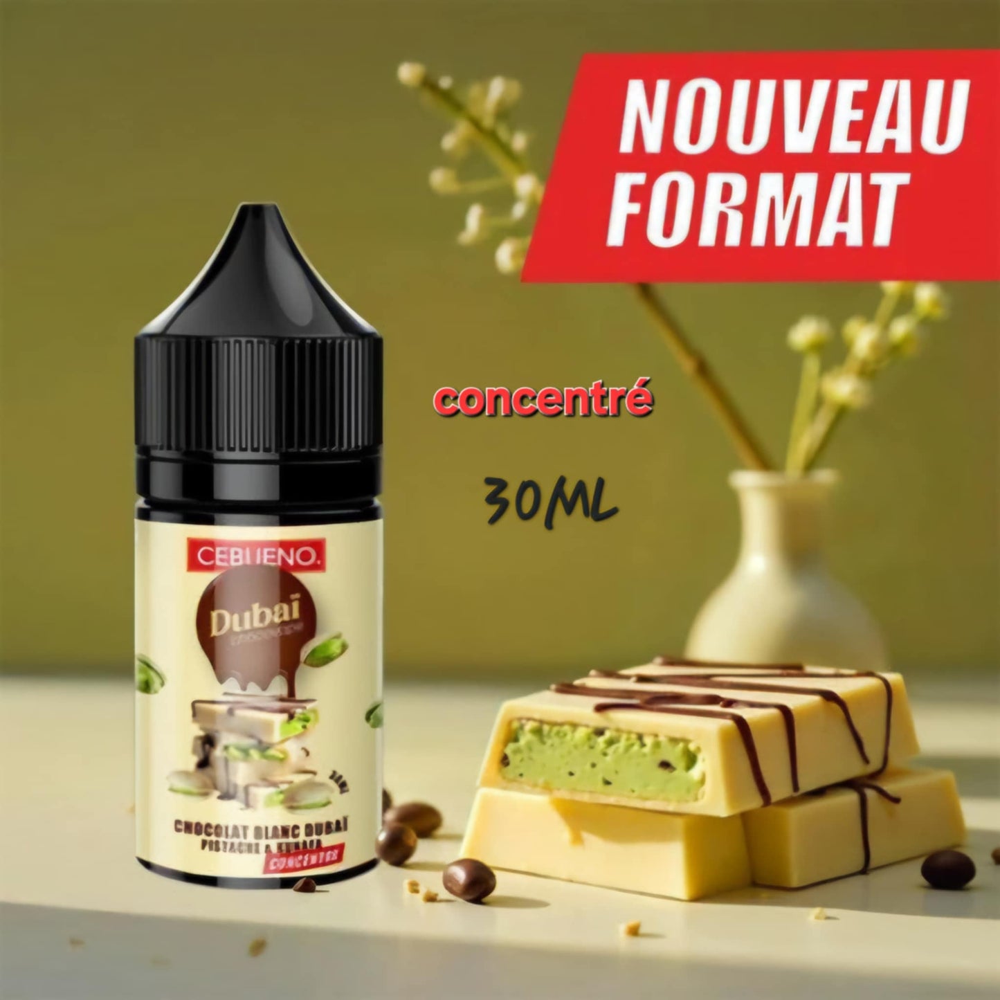 Concentré Dubaï Chocovape White 30ml - Cebueno