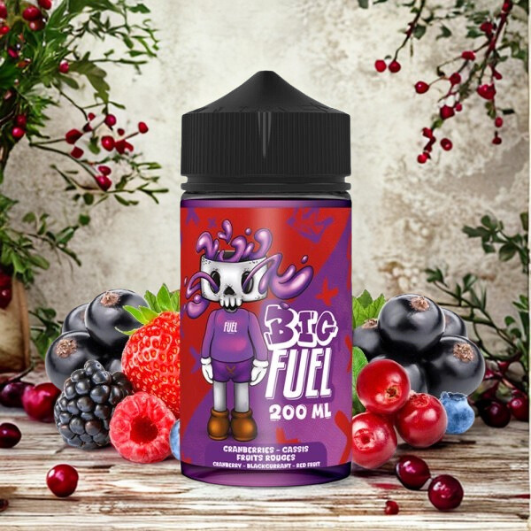 Cranberries Cassis Fruits rouges 0mg 200ml - Big Fuel by Maison Fuel