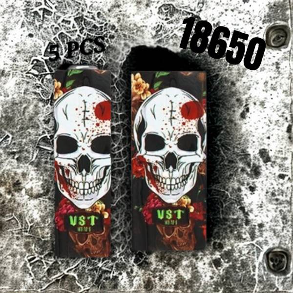Wraps pour accus 18650 (5pcs) Bloody Skull - Zombies Series