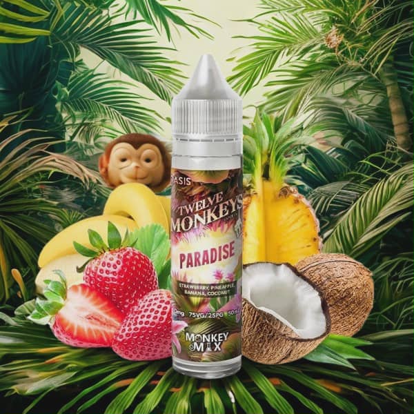 Paradise 0mg 50ml - Twelve Monkeys Oasis