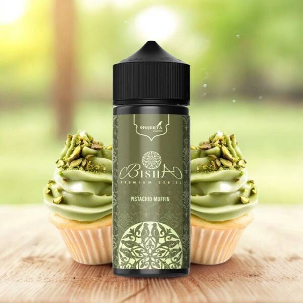 Pistachio Muffin 0mg 100ml - Bisha by Omerta Liquids