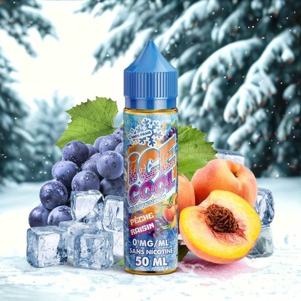 Pêche Raisin 0mg 50ml - Ice Cool by Liquidarom