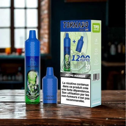 Kit Tornado Mini 1200 Puffs (+ 2 Pods 2ml 20mg) Fumot