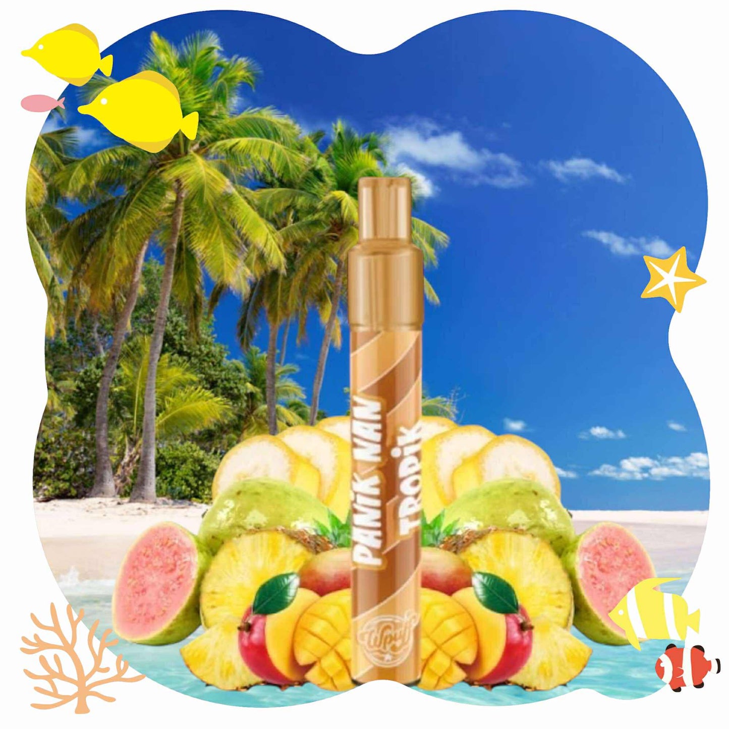 Starter Kit 800 Puffs 9mg et 17 mg (1pc) - Wpuff 2.0 by Liquideo