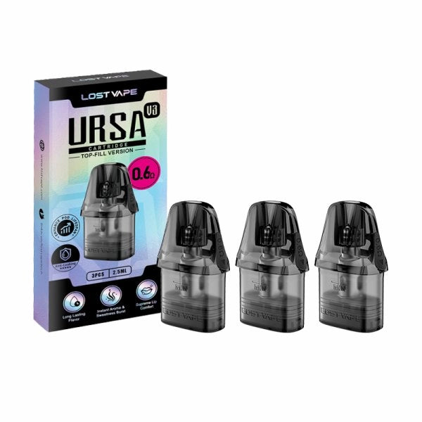 Cartouches Ursa Nano V3 0.6/0.8/1.0Ω 2.5ml (3pcs) - Lost Vape