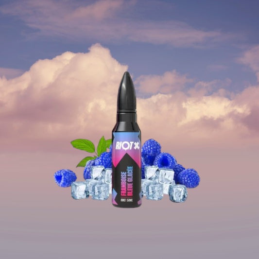 Blue Raspberry Ice 0 mg 50 ml- Riot X by Rio