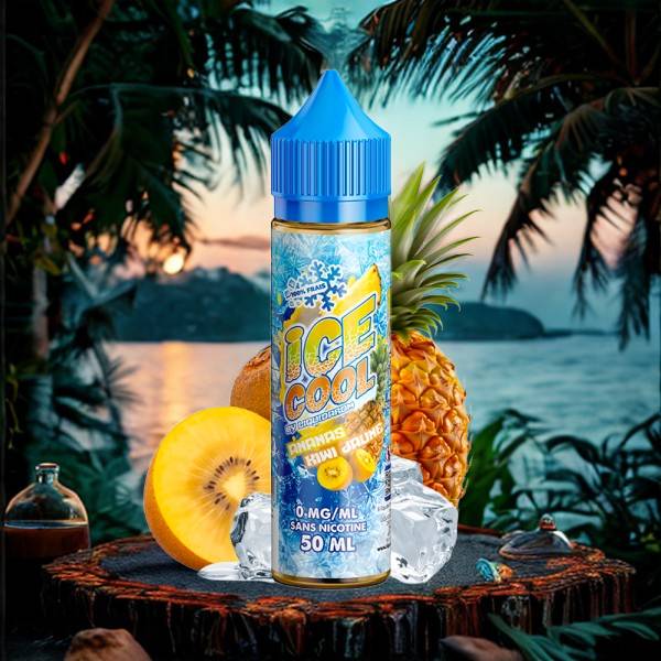 Ananas Kiwi Jaune 0mg 50ml - Ice Cool by Liquidarom