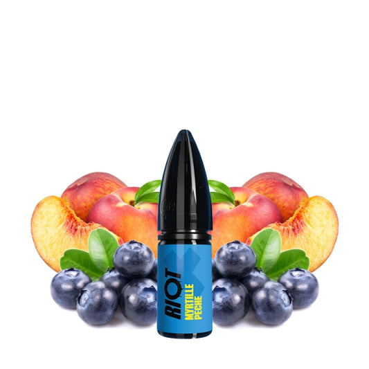 Myrtille Pêche Nic Salts 10ml - Riot X by Riot