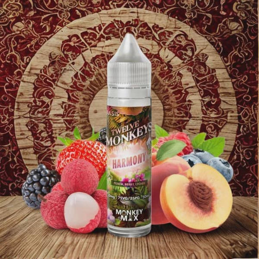 Harmony 0mg 50ml - Twelve Monkeys Oasis