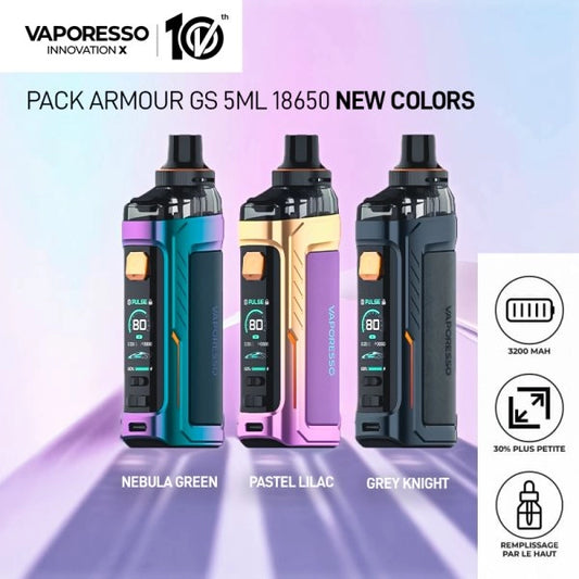 Pack Armour G 5ml 3000mAh New Colors - Vaporesso