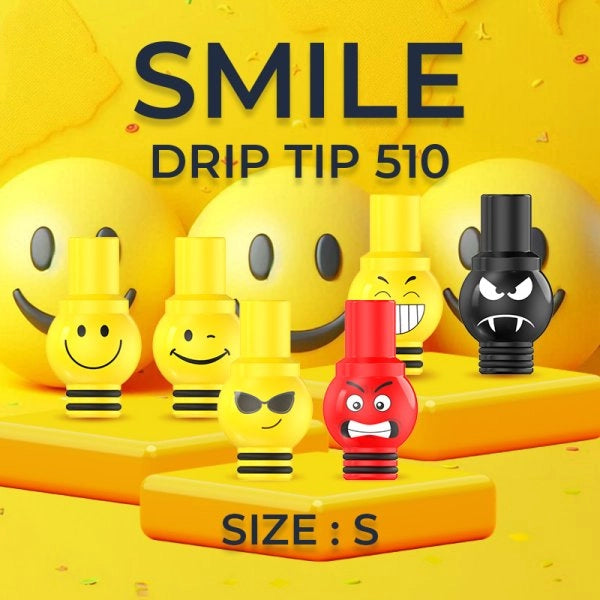 Drip Tip 510 Smile S Modèle A (3pcs) - Fumytech