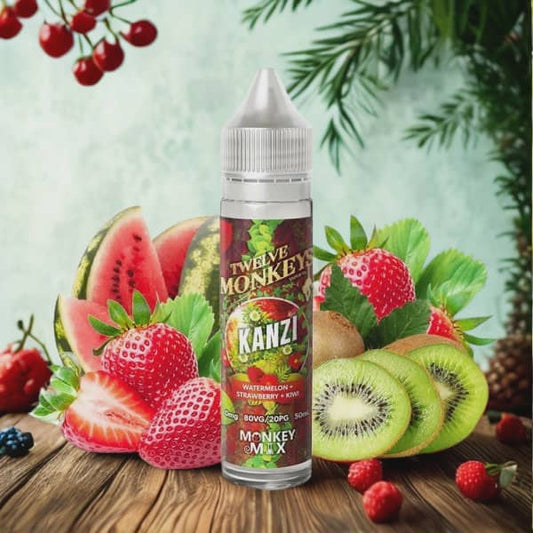 Kanzi Monkey Mix 0mg 50ml - Twelve Monkeys