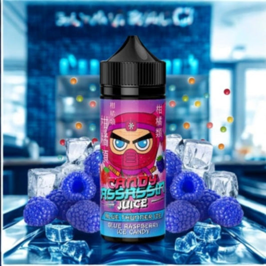 Blue Thunder Ice 0mg 100ml - Candy Assassin Juice by Fantasi