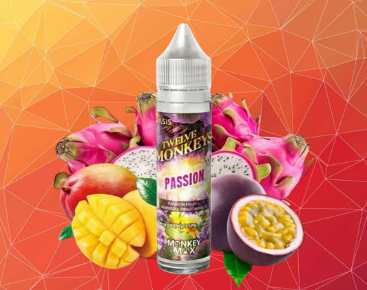 Passion Monkey Mix 0mg 50ml - Twelve Monkeys