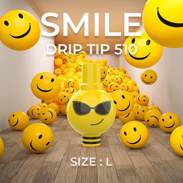 Drip Tip 510 Smile L Modèle A (3pcs) - Fumytech