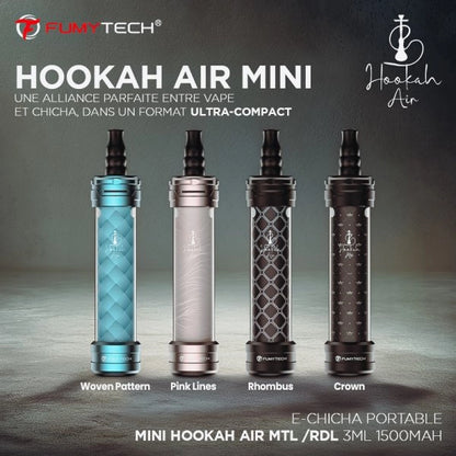 E-Chicha Portable Hookah Air Mini MTL/RDL 3ml 1500mAh - Fumytech