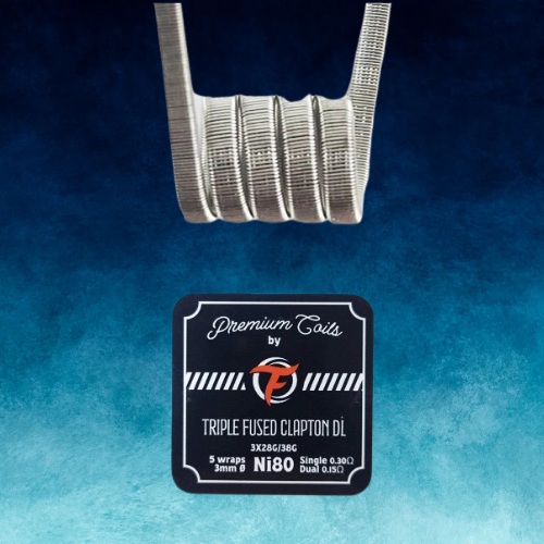 Triple Fused Clapton DL Ni80 0.30Ω New Version (10pcs) - Fumytech