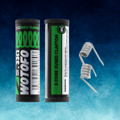 Ni80 5 Core Fused Clapton 5*30+40G / 0.33Ω (5pcs) - Wotofo