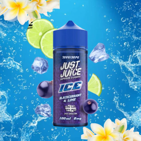 Blackcurrant & lime Ice 100ml - Just Juice