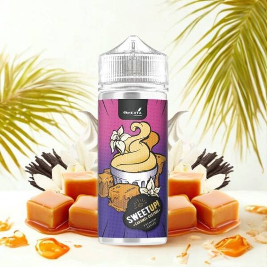 Caramel Custard 0mg 100ml - SweetUp by Omerta Liquids