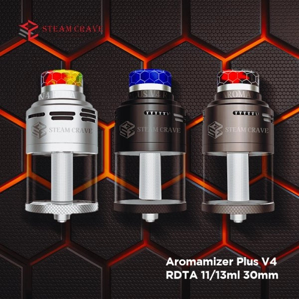 Aromamizer Plus V4 RDTA 11/13ml 30mm - Steam Crave