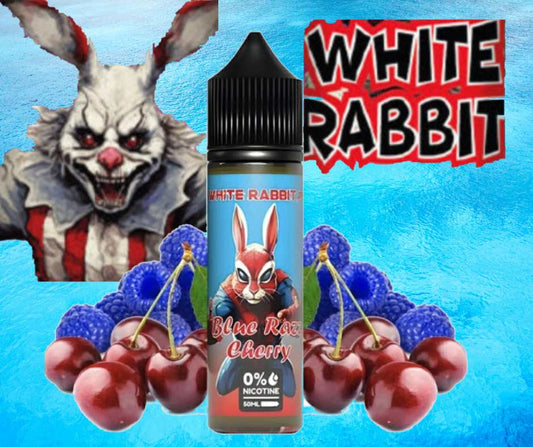 Blue Razz Cherry 0mg 50ml - White Rabbit