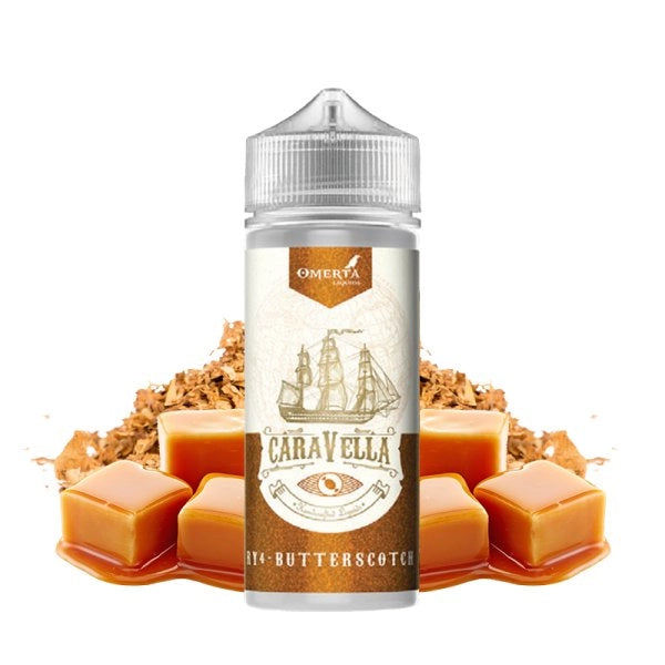 RY4 Butterscotch 0mg 100ml - Caravella by Omerta Liquids
