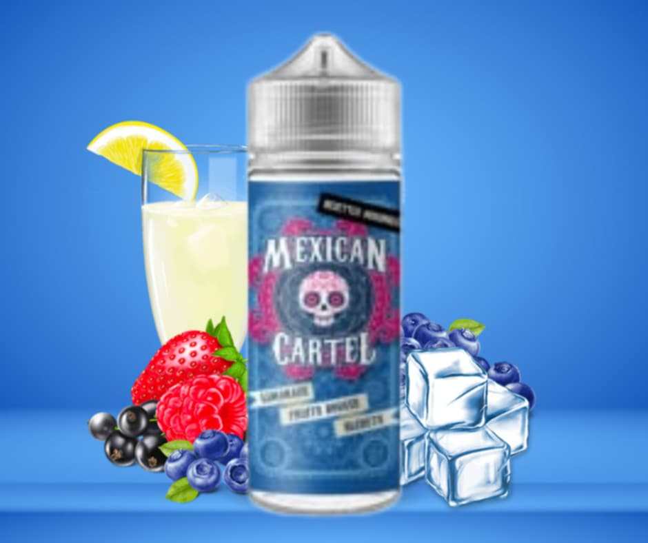 Limonade Fruits Rouges Bleuets 100ml - Mexican Cartel
