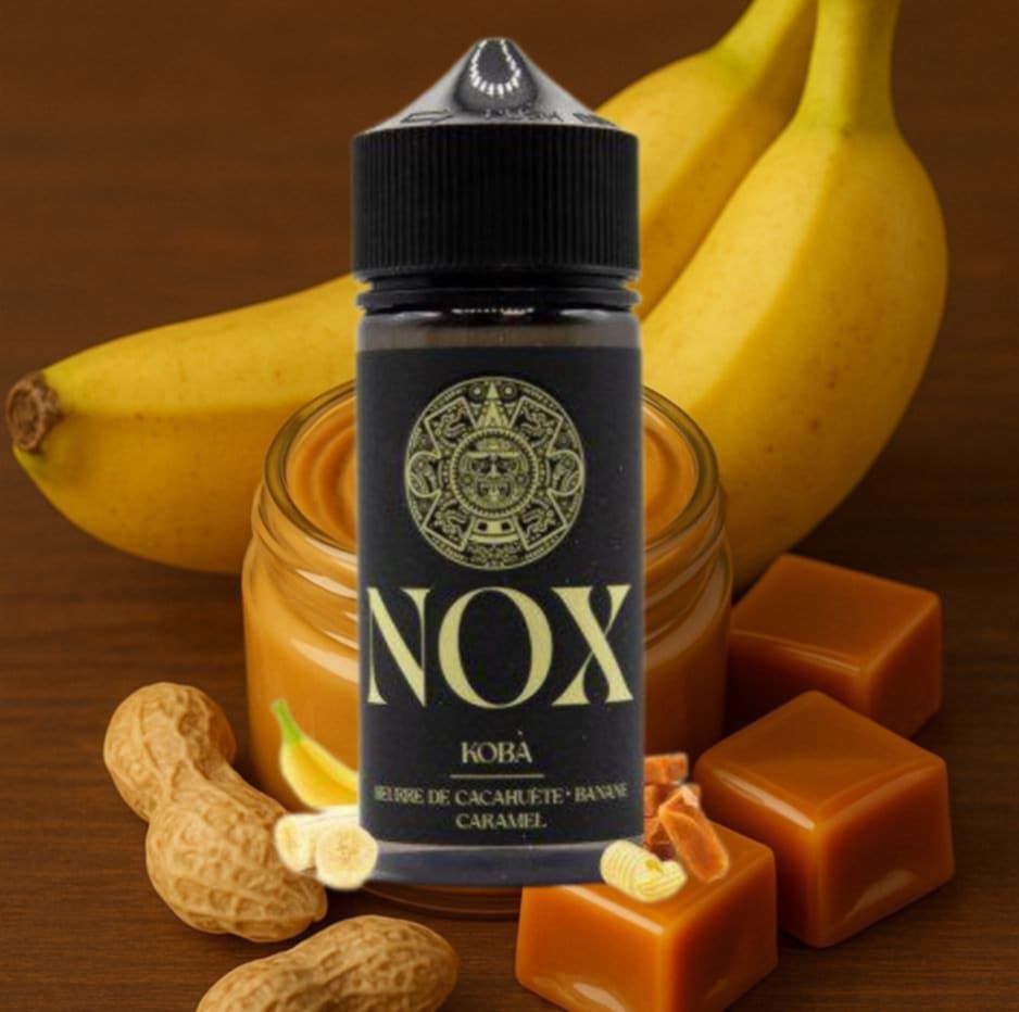 E-liquide Nox - Beurre de cacahuètes - Banane - Caramel - 50ml
