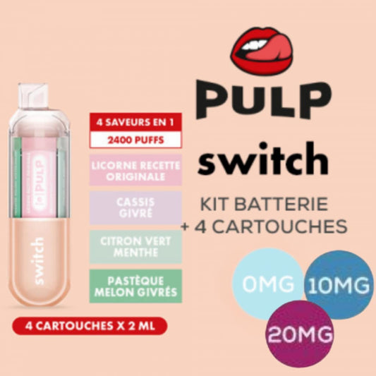 Kit Le Pod Switch rose 500mAh - Pulp