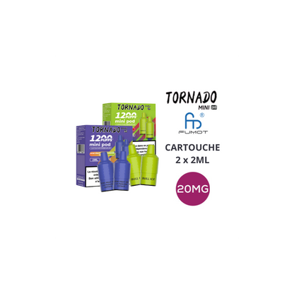 Pack de 2 Pods Tornado Mini 2ml 20mg Fumot