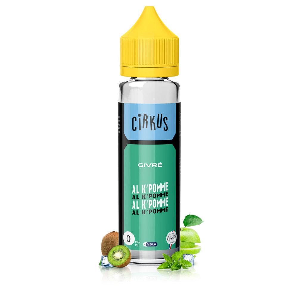 E-liquide Cirkus - Pomme verte - Kiwi - Menthe - 50ml