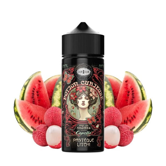 Pastèque Litchi 0mg 100ml - Les Potions Curieuses by Curieux