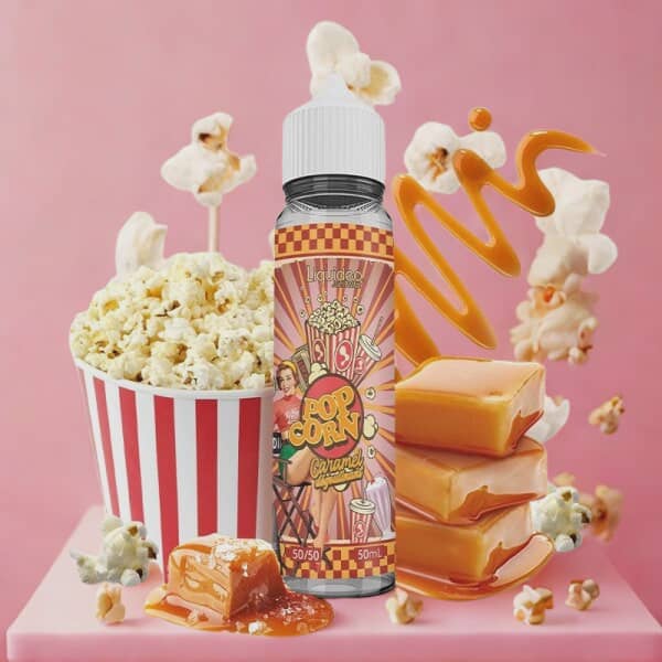 Pop Corn Caramel 0mg 50ml - Bonbon & Gourmandise by Liquidéo