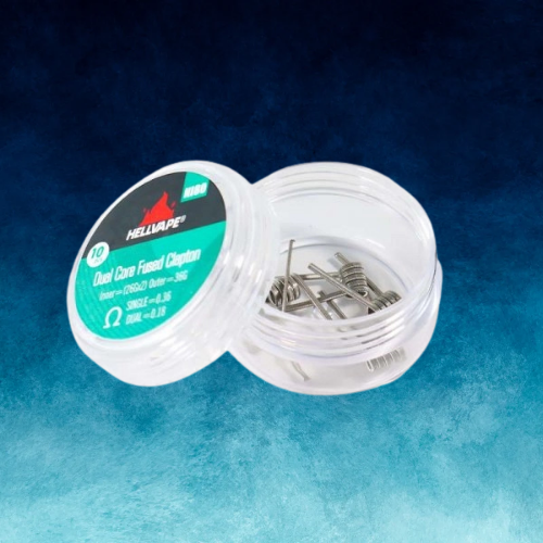 NI80 Dual Core Fused Claptons Coils pre-built (10pcs) - Hellvape