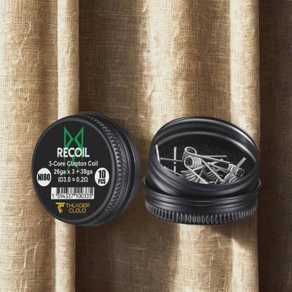 3-Core Clapton Coils Ni80 0.2Ω (10pcs) - Thunder Cloud x Grimm Green