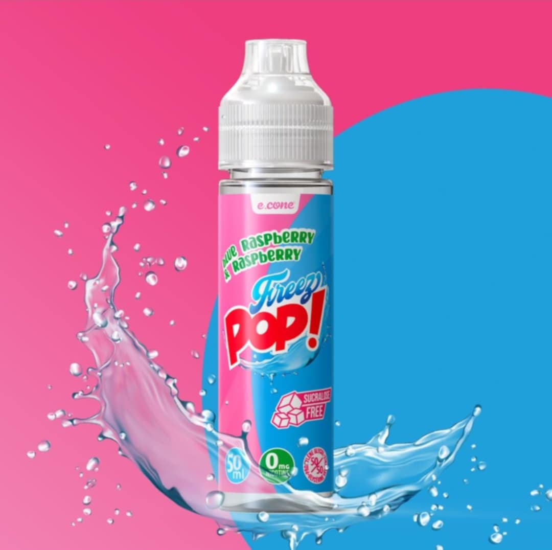 Pop Raspberry - Blue Raspberry -Freez Pop- E-Cone - 50ml