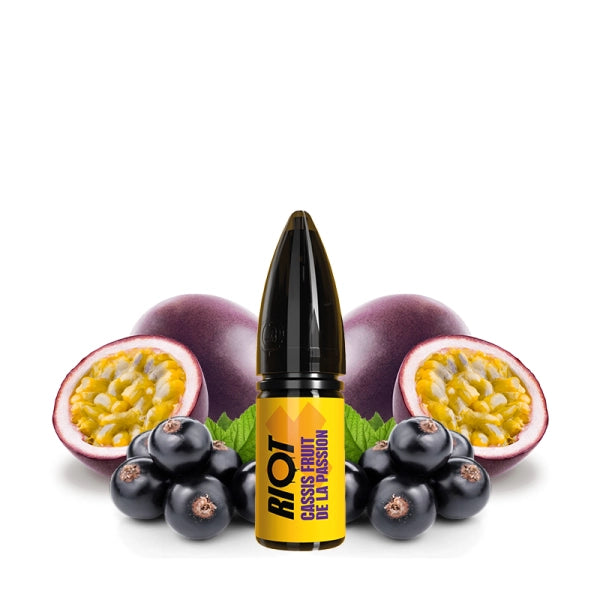 Cassis Fruit de la Passion Nic Salts 10ml - Riot X by Riot