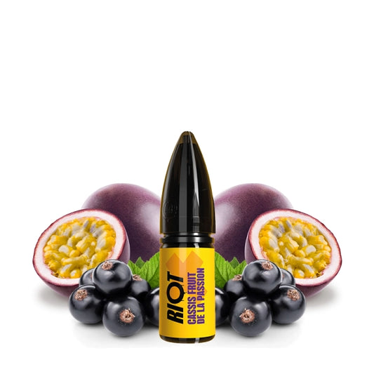 Cassis Fruit de la Passion Nic Salts 10ml - Riot X by Riot