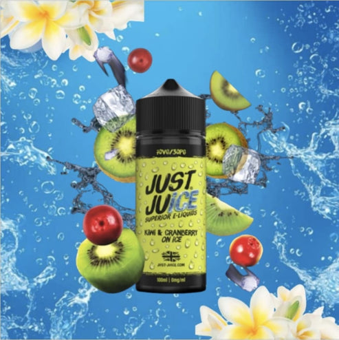 Kiwi & Cranberries Glacées 100ml - Just juice